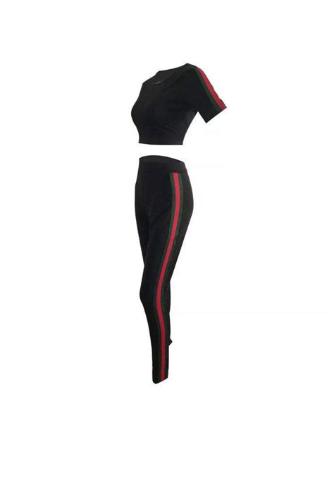 gucci inspired 2 piece pants set|Gucci All Designer Collections for Women .